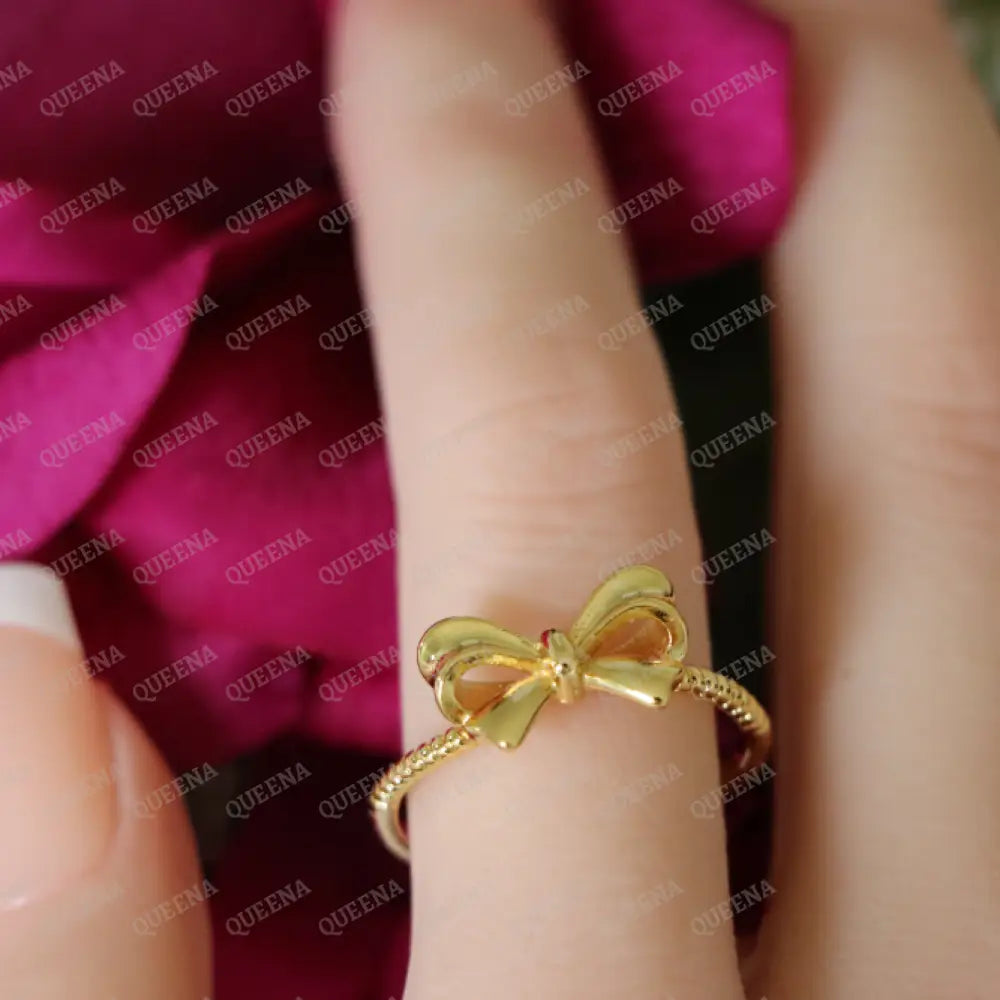 Bow Ring - Adjustable (Free Size) Rings