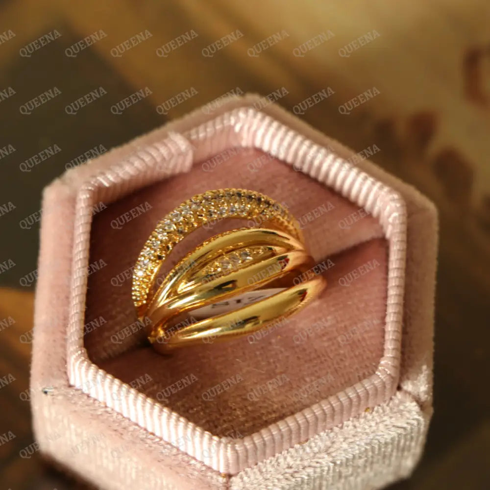 Classy Trendy Zircon Ring Rings