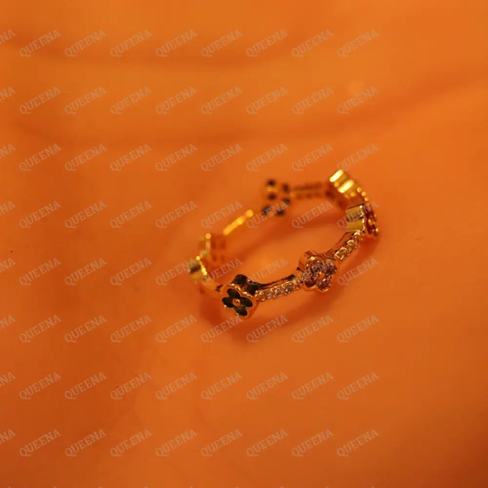 Colorful Flora Ring / Free Size Rings