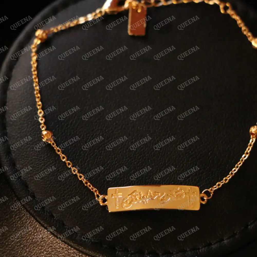 Cross Bracelet (Let Your will Be Done) (لتكن مشيئتك) written in Arabic Bracelet