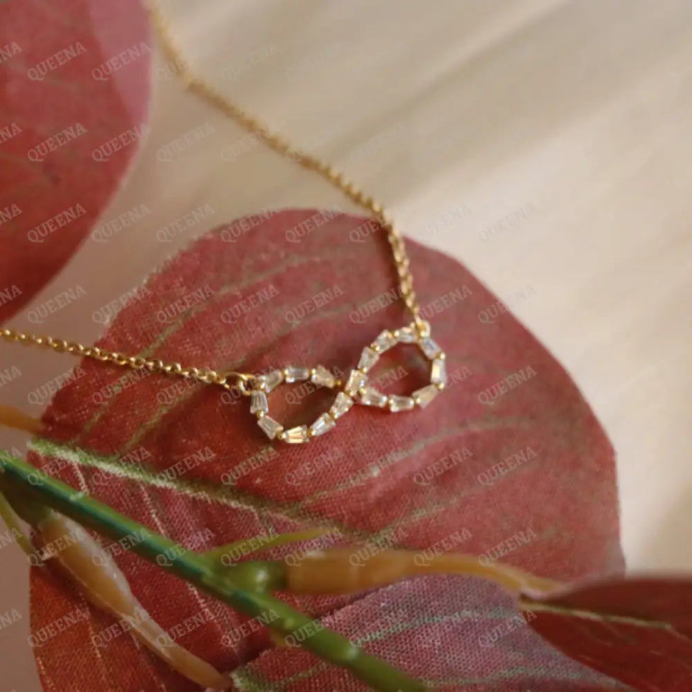 Delicate Crystal Infinity Necklace Necklaces