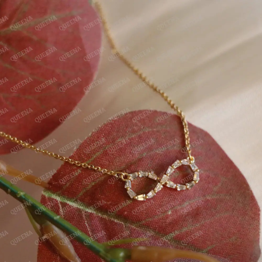 Delicate Crystal Infinity Necklace Necklaces