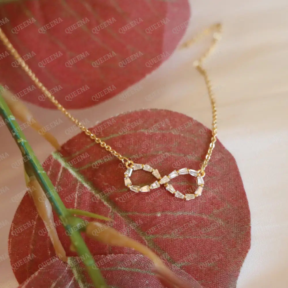 Delicate Crystal Infinity Necklace Necklaces
