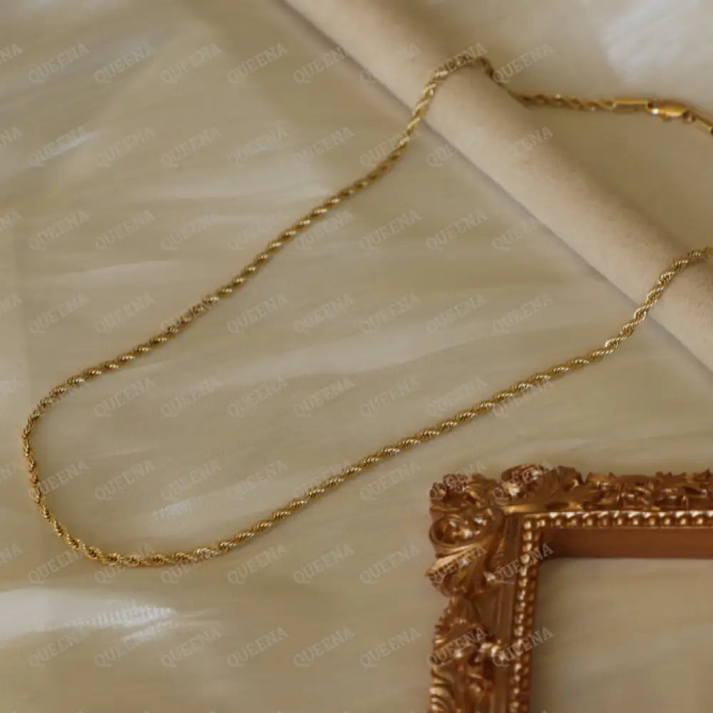 Essential Golden Rope Chain Necklace Necklaces