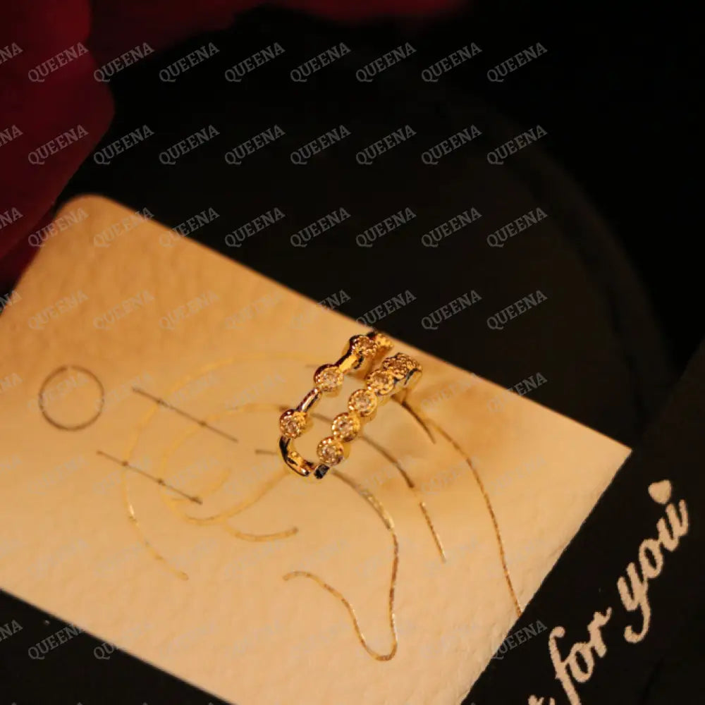 Golden Bubbles Ear Cuff earrings