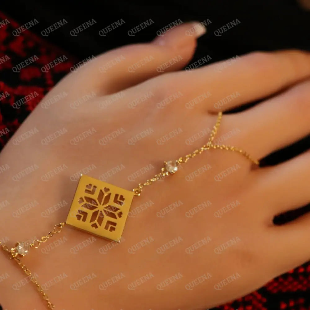 Heritage Palestine Star Glow Hand Chain Bracelet Bracelet