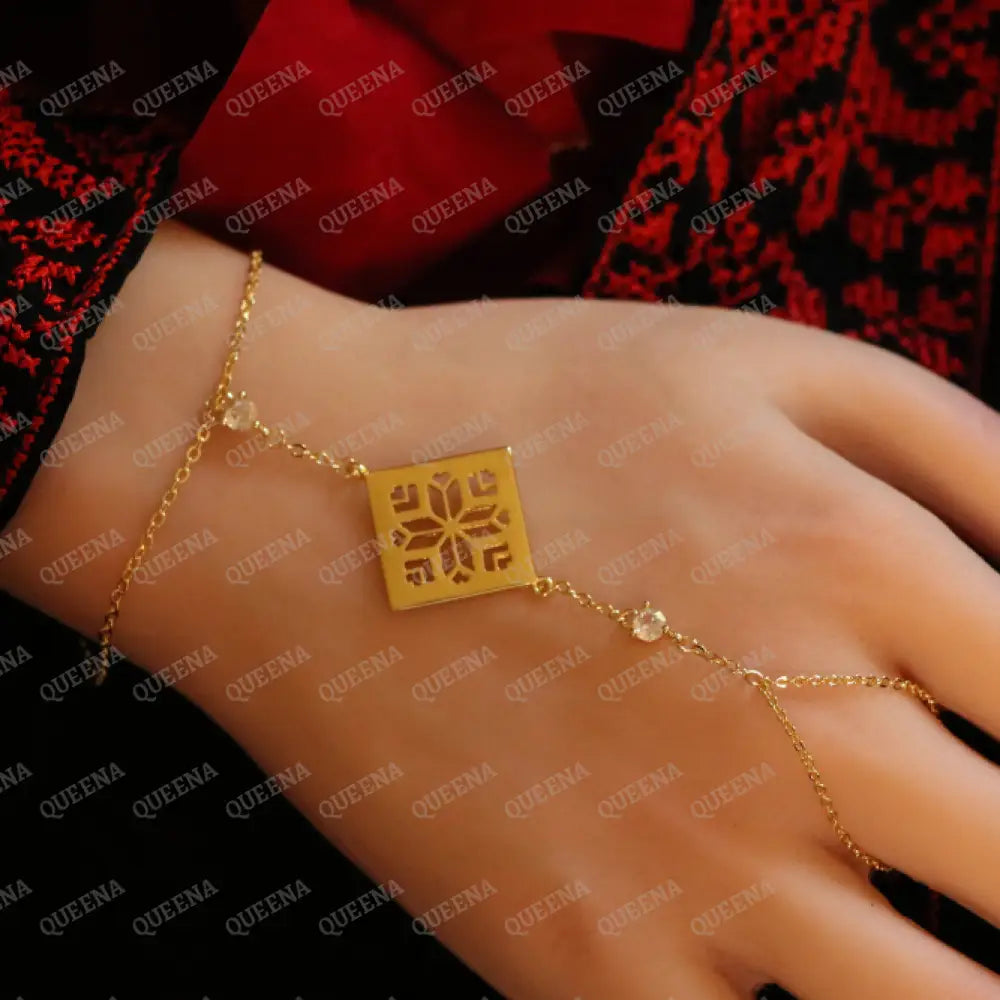 Heritage Palestine Star Glow Hand Chain Bracelet Bracelet