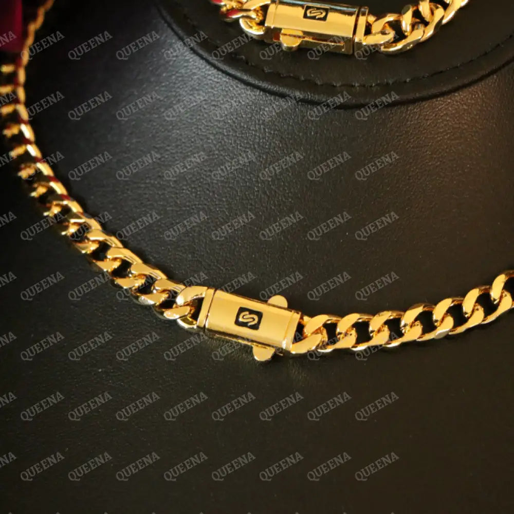 Luxury 18K Gold Plated Plain MONACO Half JEWELRY SET (Necklace + Bracelet) Jewelry Sets