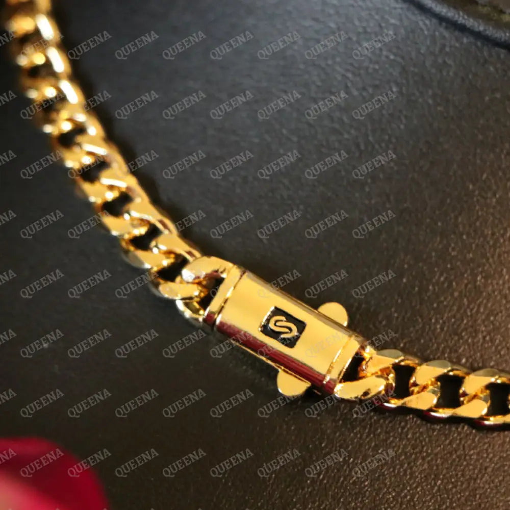 Luxury 18K Gold Plated Plain MONACO Half JEWELRY SET (Necklace + Bracelet) Jewelry Sets