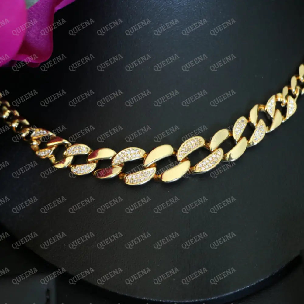 Luxury AL-Malekah Golden Janzeer Full JEWELRY SET - High Quality 21k Gold Plated Statement Piece Jewelry Sets