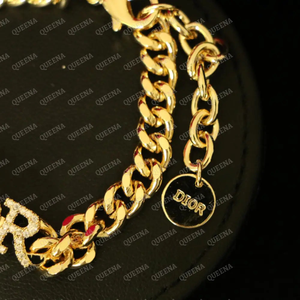 Luxury Diora Chain Braclet Studded With Full Zircons Stones Bracelet