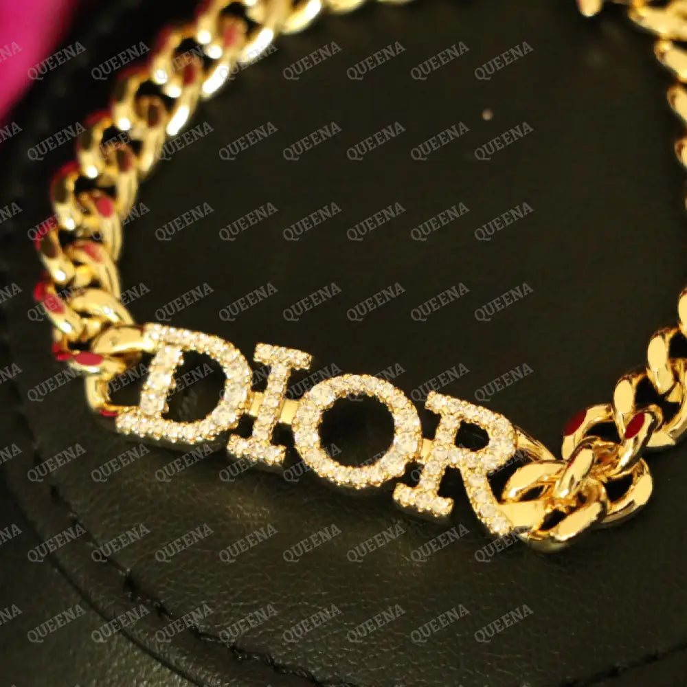 Luxury Diora Chain Braclet Studded With Full Zircons Stones Bracelet