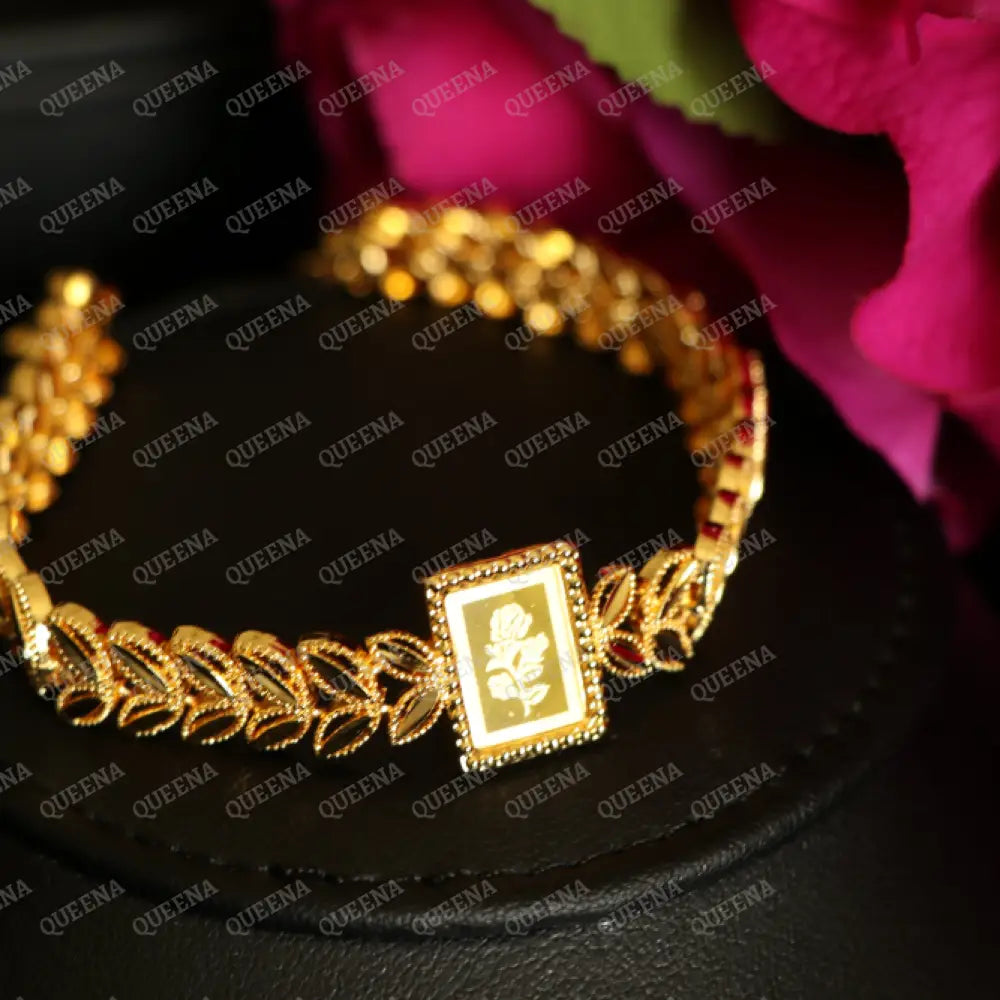 Luxury SABEKAH ONSA Shiny Chain Bracelet High Quality 21k Gold Plated Statement Piece Bracelet