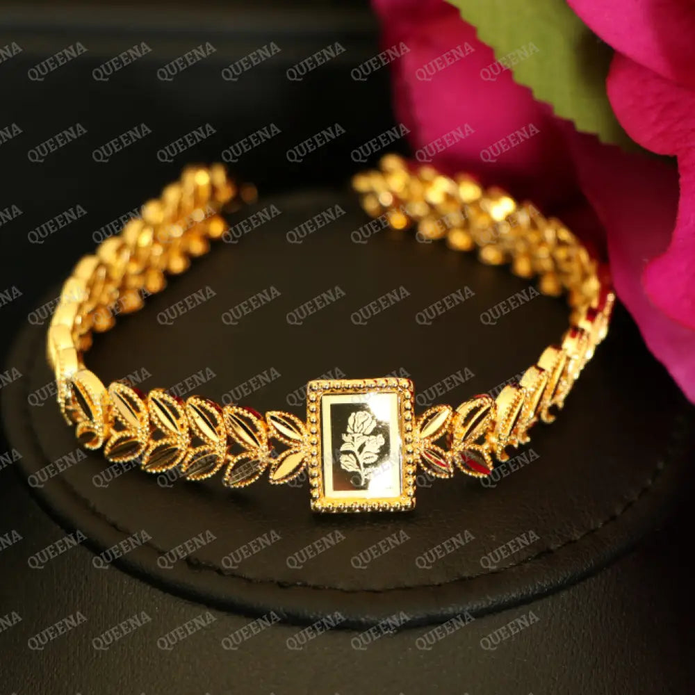 Luxury SABEKAH ONSA Shiny Chain Bracelet High Quality 21k Gold Plated Statement Piece Bracelet