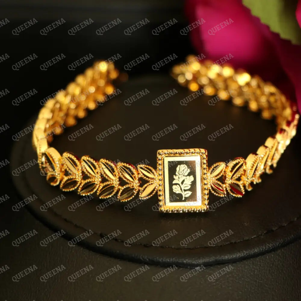 Luxury SABEKAH ONSA Shiny Chain Bracelet High Quality 21k Gold Plated Statement Piece Bracelet
