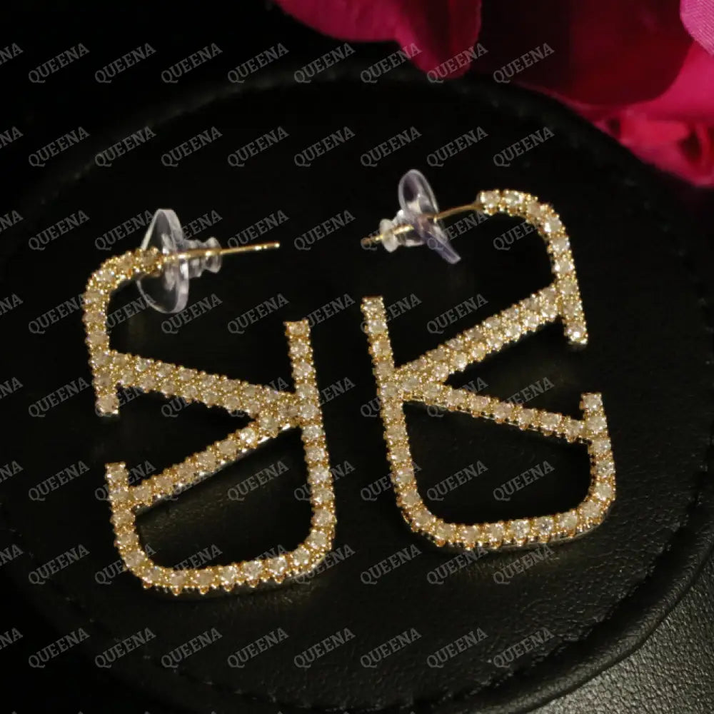 Luxury Sparkle Valentina Earrings Studded with Full Zircon earrings