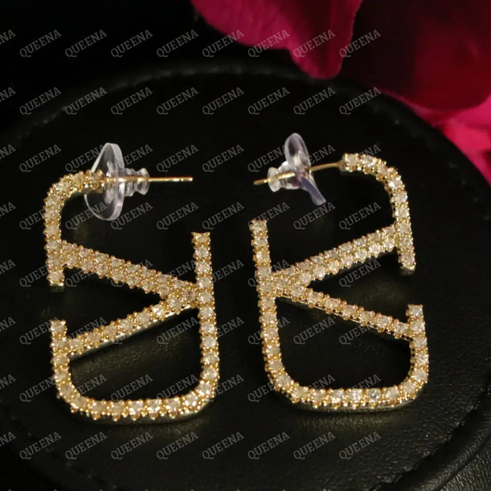 Luxury Sparkle Valentina Earrings Studded with Full Zircon earrings