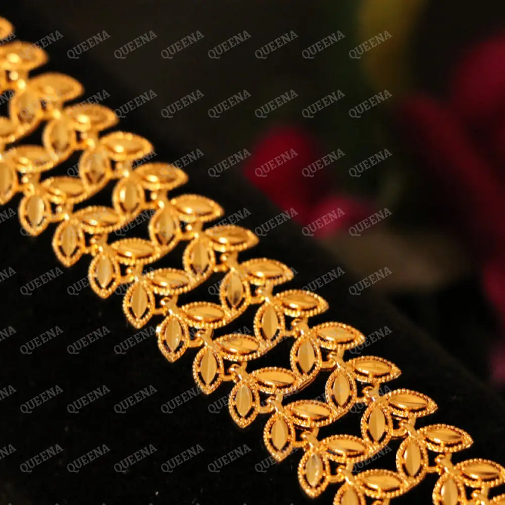 Luxury SUNBULA Shiny Chain Bracelet - High Quality 21k Gold-Plated Statement Piece Bracelet