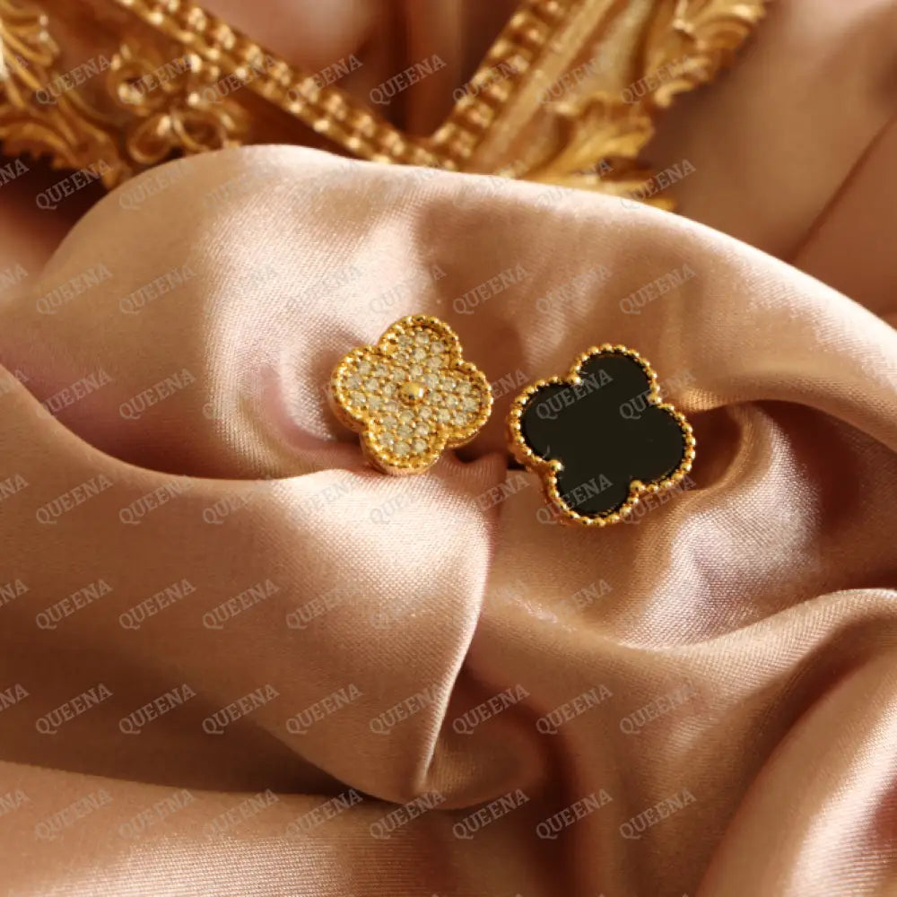 Luxury Zircon Vca Ring - Between The Finger Ring Adjustable (Free Size) Rings