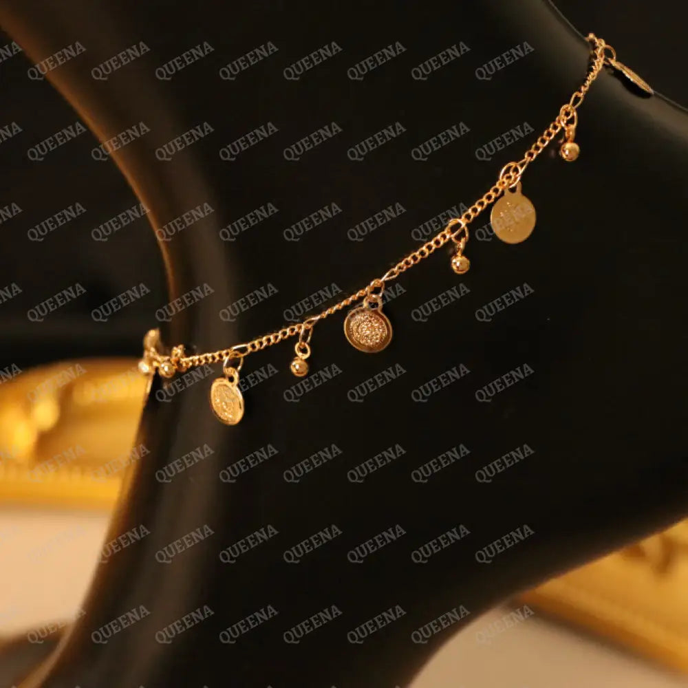 Multi Golden Coins Anklet Anklet