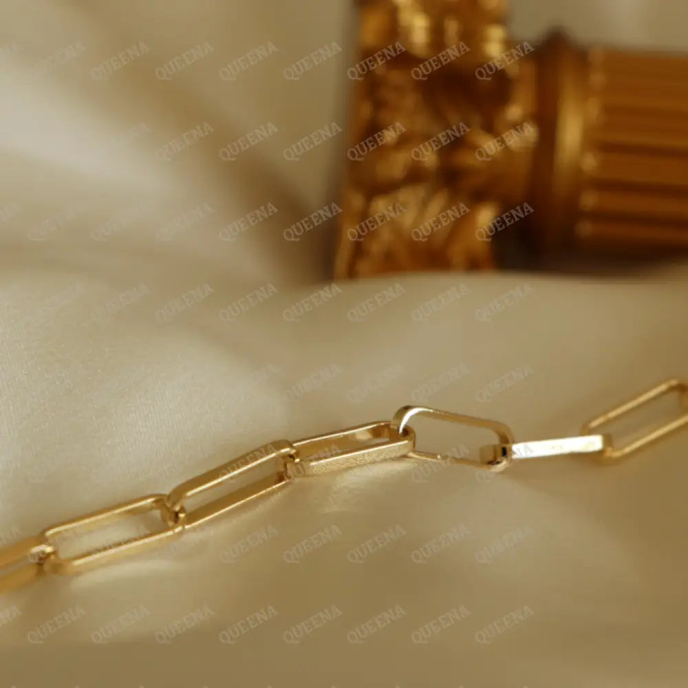 Simple Paper Clip Chain Bracelet