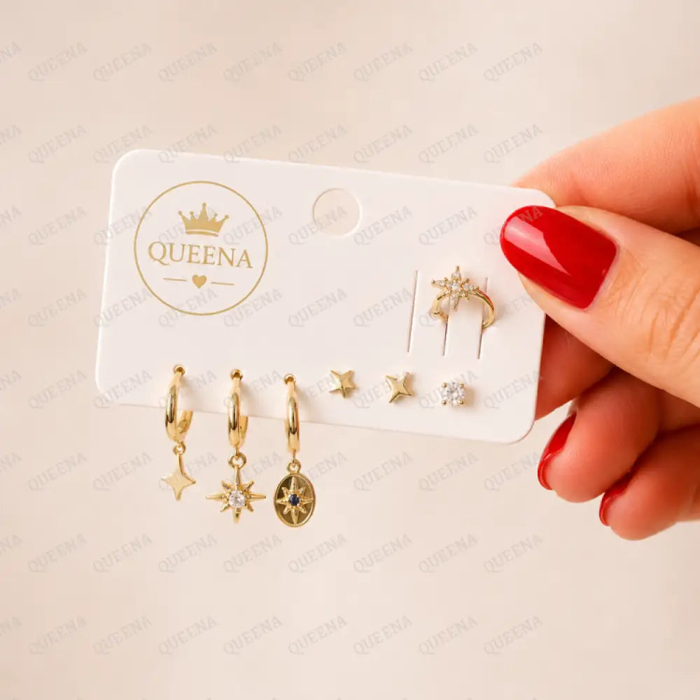 Sky Stars Earrings Set - Earrings