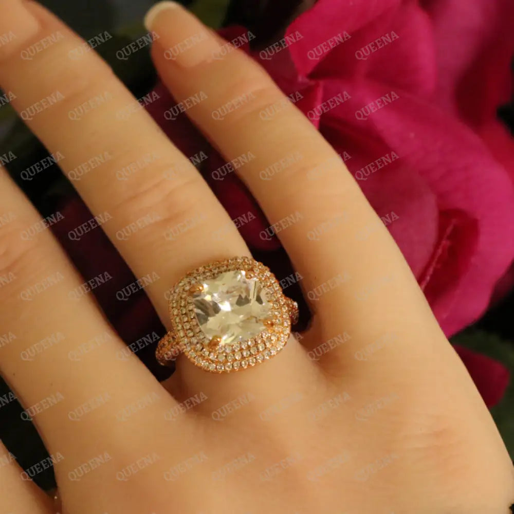 Sparkling Luxury big Square Cubic Zirconia Ring Rings