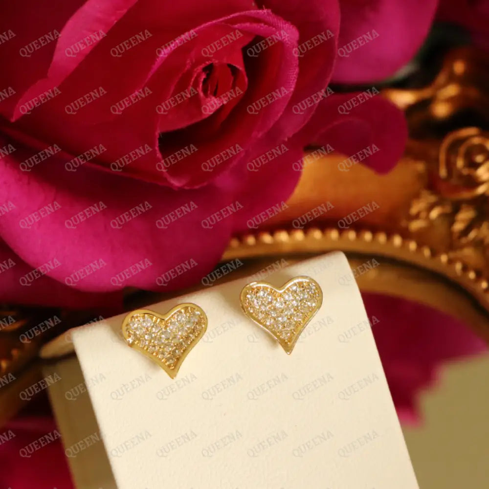 Sweat Heart Stud Earings Earrings
