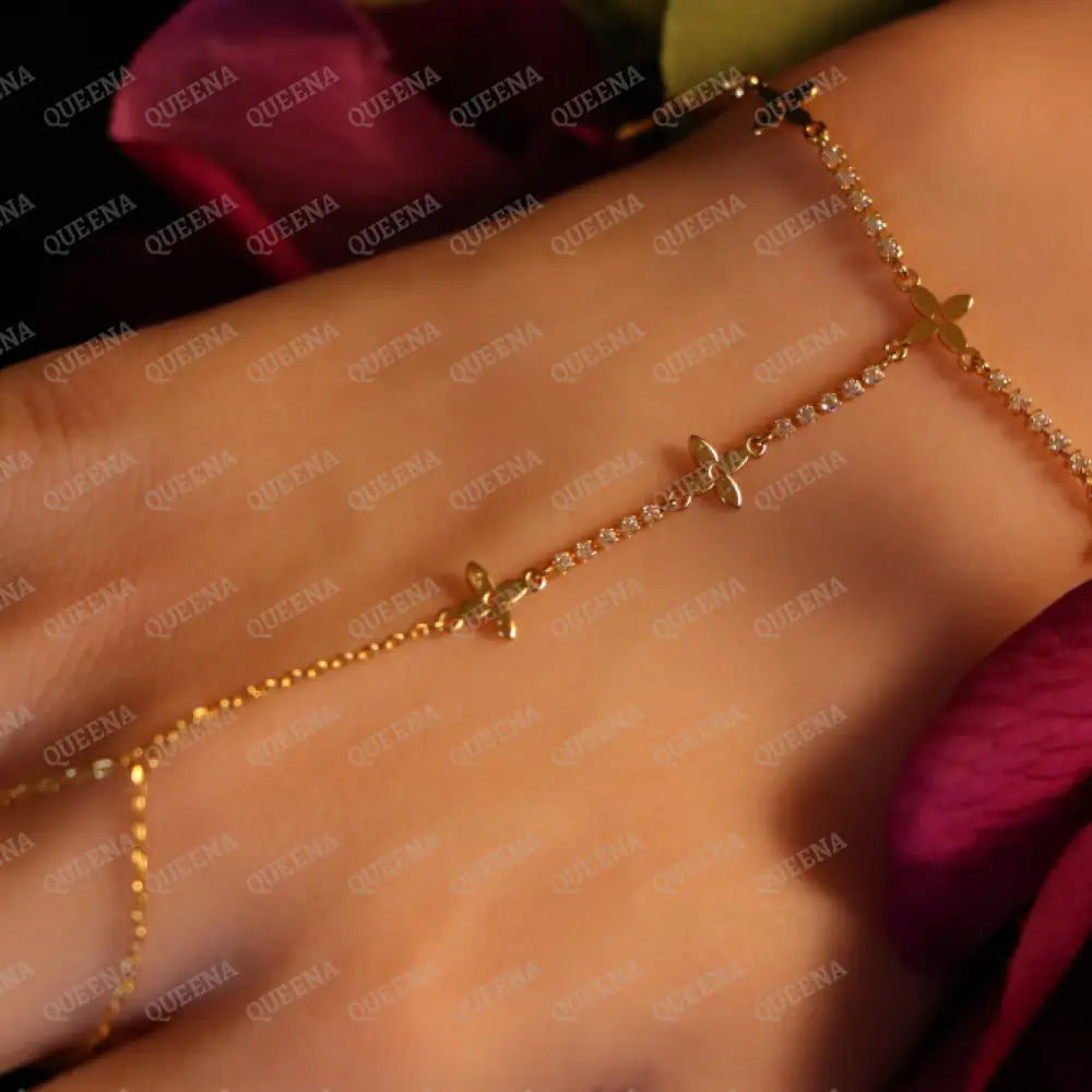 Tennis LV Flowers Hand Chain Bracelet Bracelet