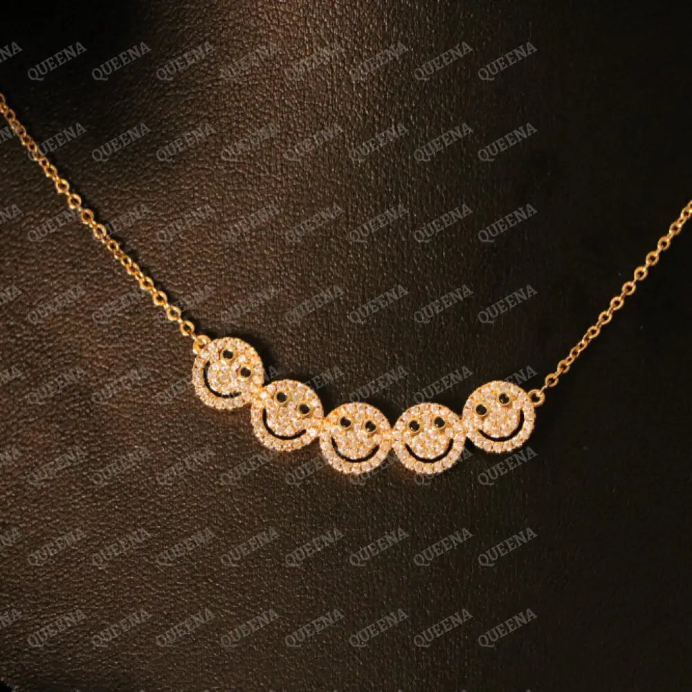 Trendy Cutie Smiley Necklace Necklaces