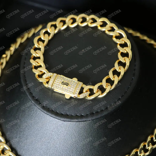 18K Gold Plated Monaco Golden Chain Bracelet