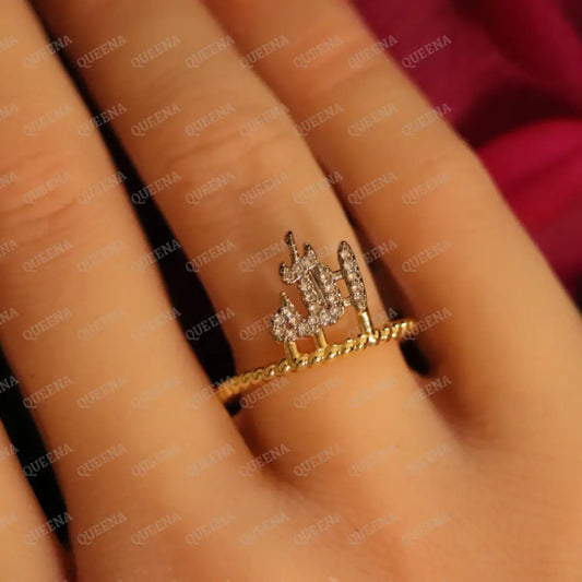 ALLAH’s Light Ring studded with Full Zircons Rings