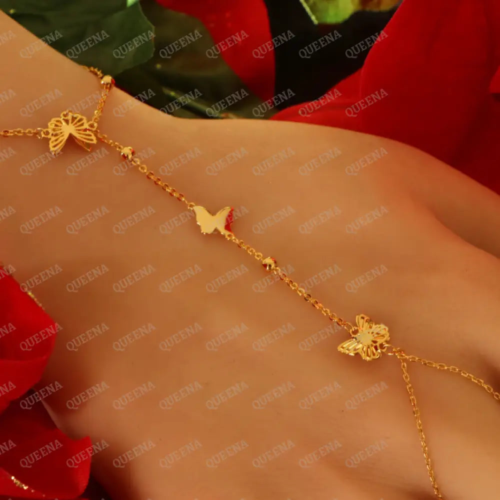 Butterfly Hand Chain Bracelet