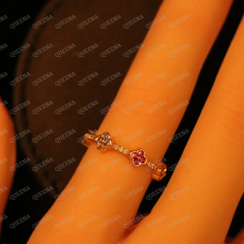 Colorful Flora Ring / Free Size Rings