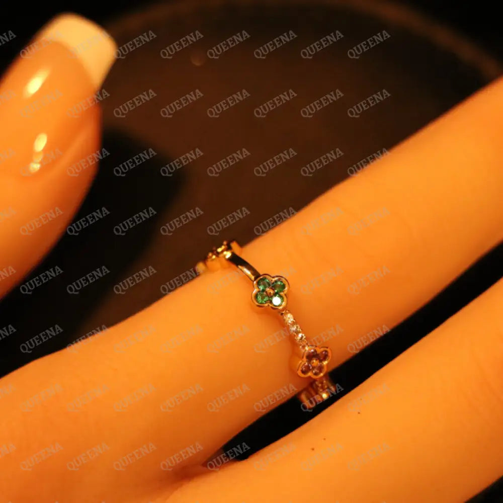 Colorful Flora Ring / Free Size Rings