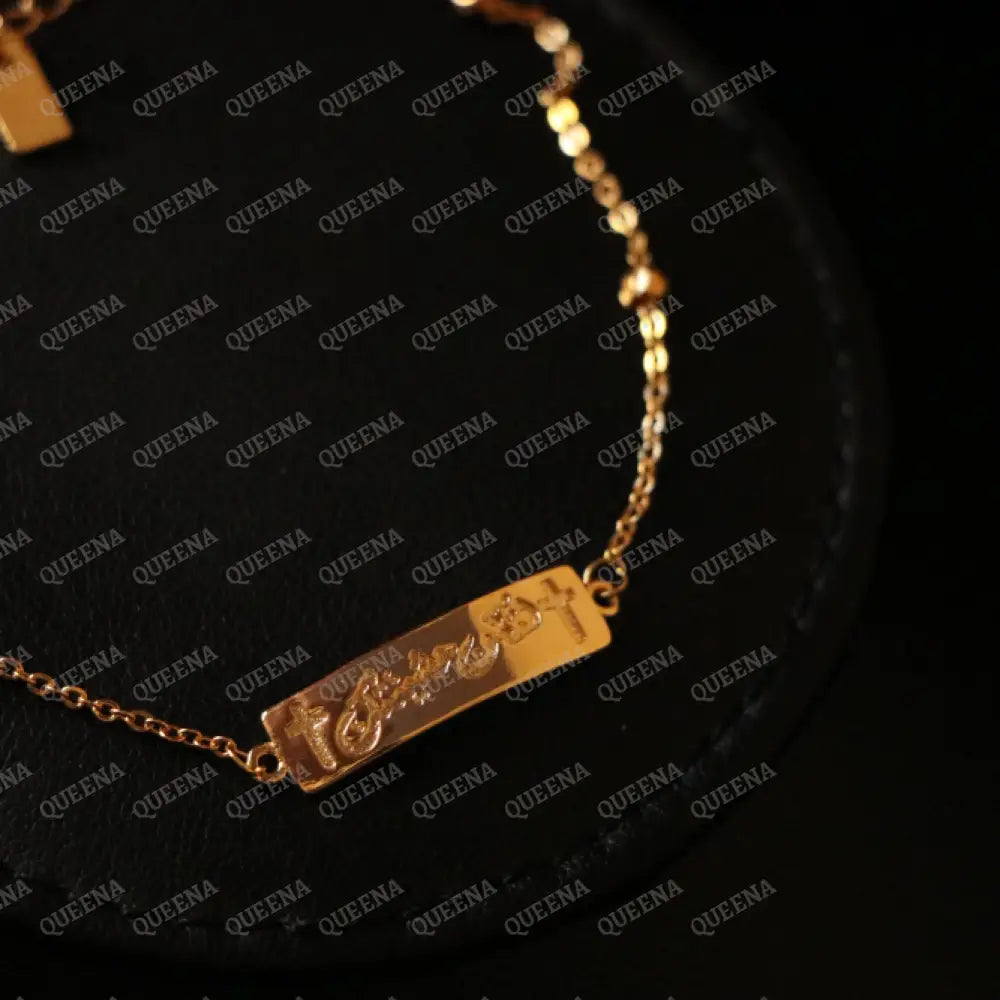 Cross Bracelet (Let Your will Be Done) (لتكن مشيئتك) written in Arabic Bracelet