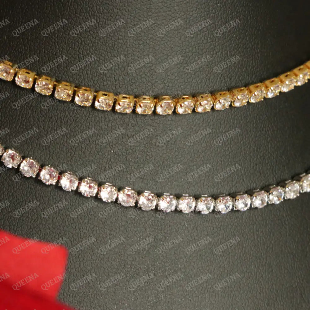 Crystal Rhinestone Tennis Choker Necklace Necklaces