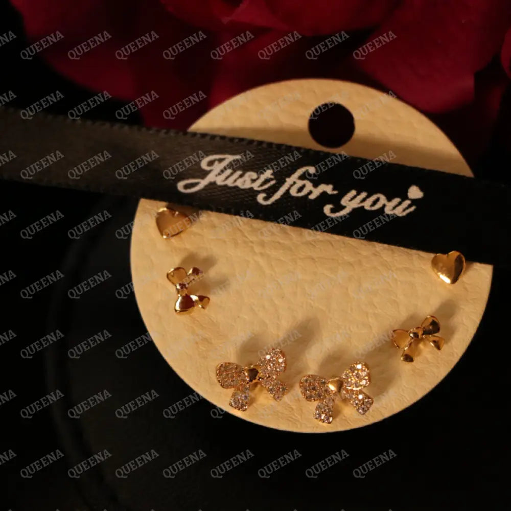 Cutie bow Earrings Set earrings