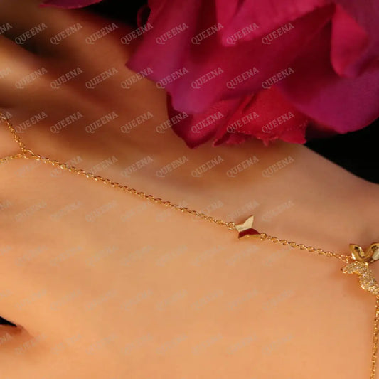 Cutie Butterfly Hand Chain Bracelet