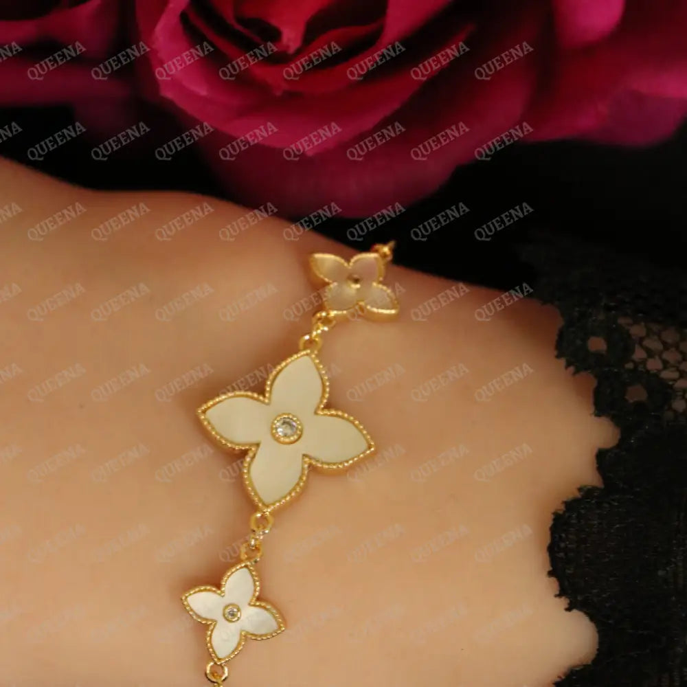 Delara Princess Flower Bracelet Bracelet