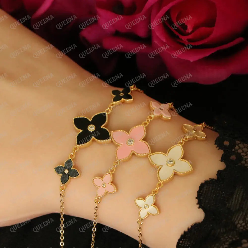 Delara Princess Flower Bracelet Bracelet