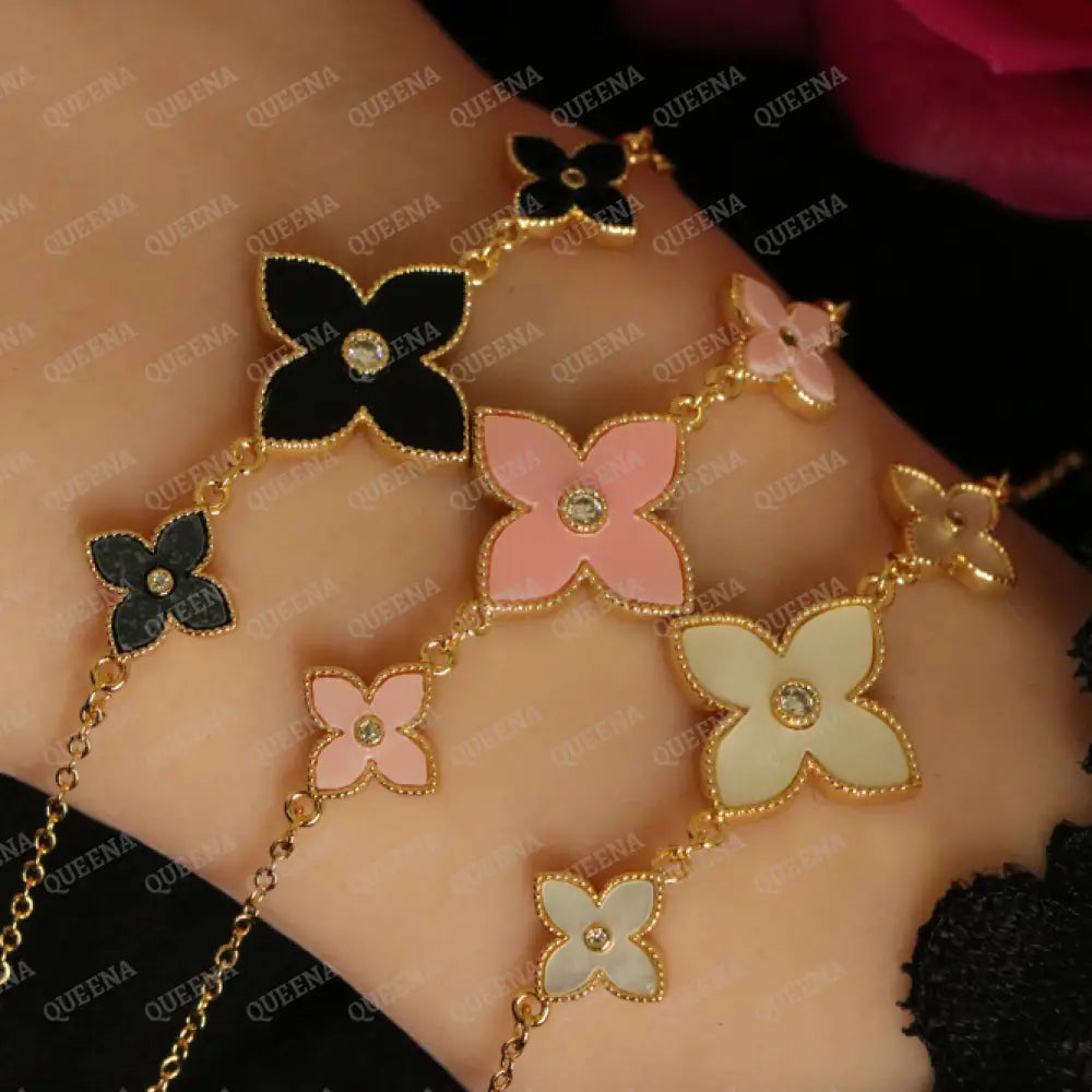 Delara Princess Flower Bracelet Bracelet