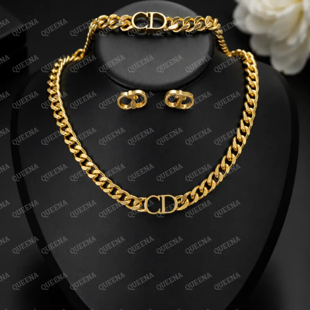 Elegant DANA Jewelry Set - 3 Pieces (Necklace + Bracelet + Earrings) Jewelry Sets