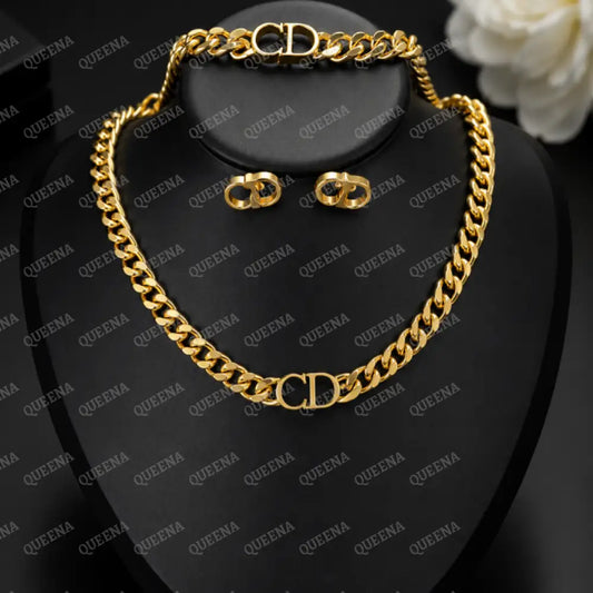 Elegant DANA Jewelry Set - 3 Pieces (Necklace + Bracelet + Earrings) Jewelry Sets