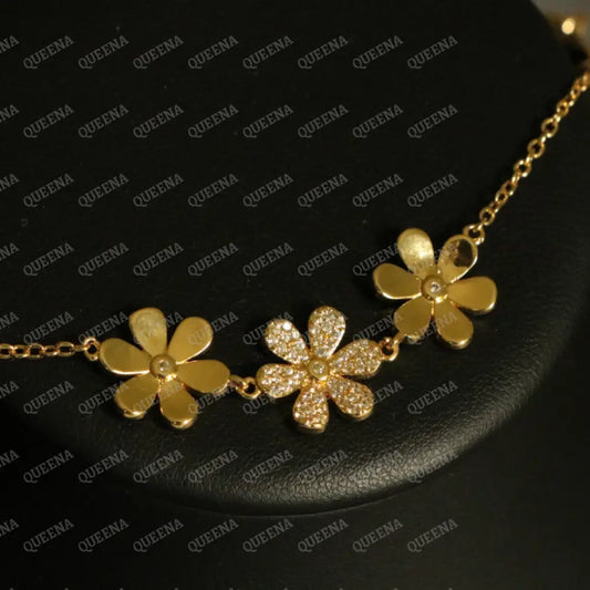Elegant Jasmin Bracelet with 3 Jasmin Flowers Bracelet