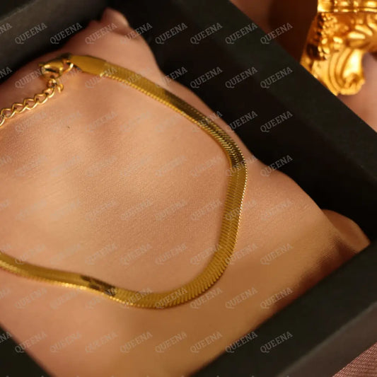 Essential Golden Shiny Snake Chain Bracelet