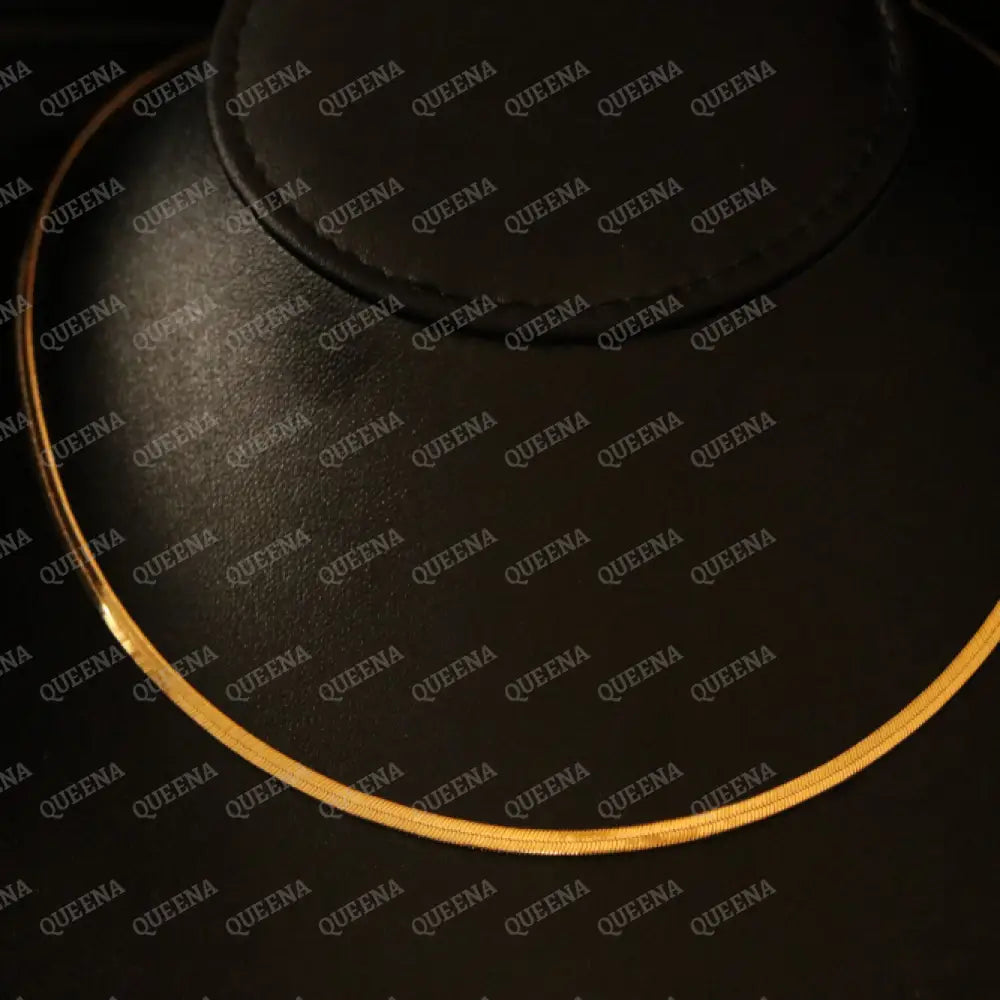 Essential Golden Shiny Snake Chain Necklace Necklaces