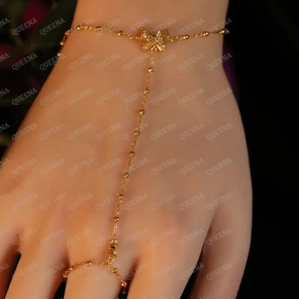 Fancy Butterfly Hand Chain Bracelet Bracelet