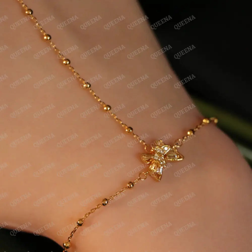 Fancy Butterfly Hand Chain Bracelet Bracelet