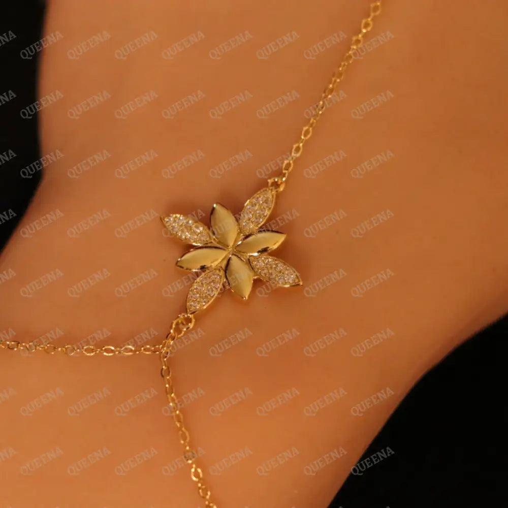 Flora Star Hand Chain Bracelet - Bracelet